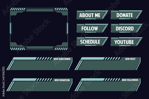 Gaming Webcam Elements For Live Streamer
