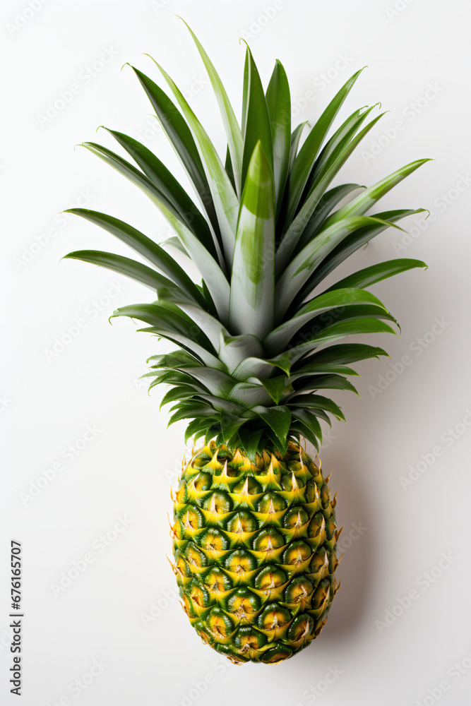 Portrait of pineapple. Ideal for your designs, banners or advertising graphics. Portrait of pineapple. Ideal for your designs, banners or advertising graphics.