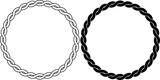 outline silhouette round cord frame set