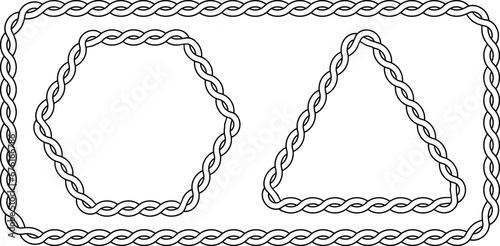 outline cord frame set with copy space