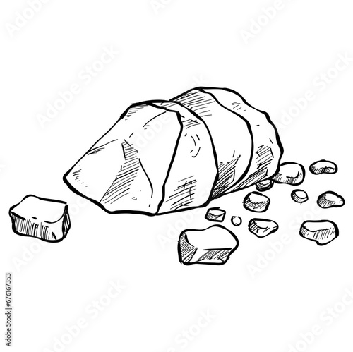 sea salt handdrawn illustration