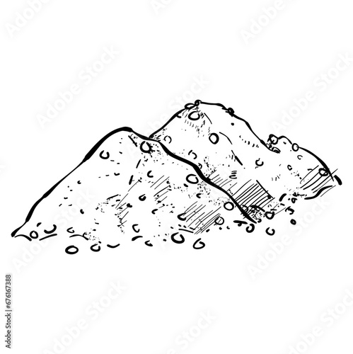 soft sea salt handdrawn illustration