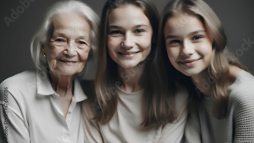 portrait of three generations