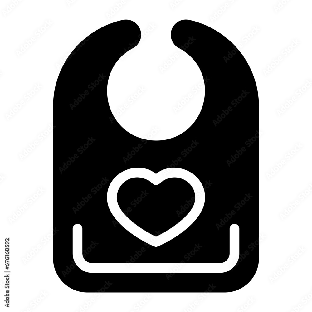 bib glyph icon