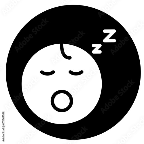 sleep glyph icon