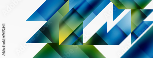 Captivating vector abstraction. Triangles interlock in mesmerizing dance, crafting dynamic geometric backdrop. Fusion of shapes and angles creates artful symphony of modern design
