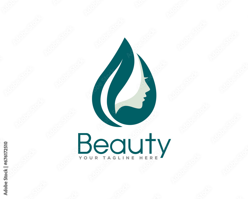 head spa essence nature oil drop logo icon symbol design template illustration inspiration head spa essence nature oil drop logo icon symbol design template illustration inspiration