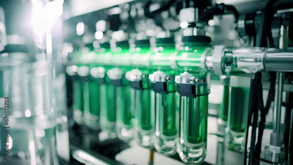 A detailed image shows a sophisticated filtration system within the plant. The system is designed to separate impurities and contaminants from the bioconverted product, ensuring a pure and A detailed image shows a sophisticated filtration system within the plant. The system is designed to separate impurities and contaminants from the bioconverted product, ensuring a pure and