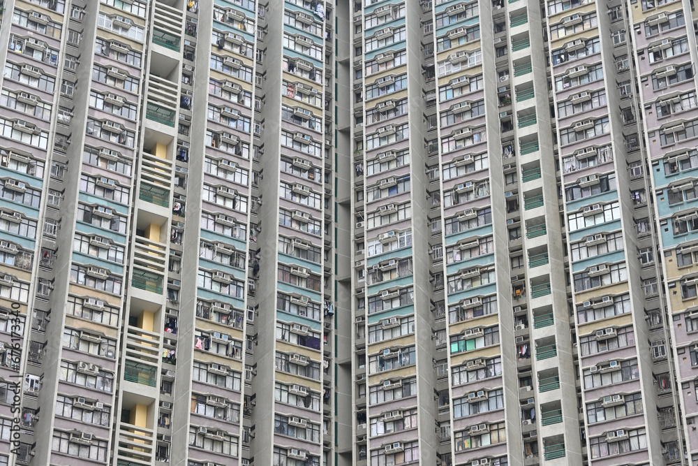 Fototapeta premium 香港のニュータウン：天水囲ニュータウン（Tin Shui Wai New Town）
