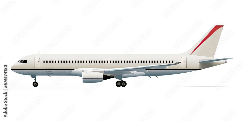 Modern aircraft travel in clear sky. Commercial plane in flight. Flying high. Isolated airplane on white background. Modern skyline. Aerodynamic elegance. Clear cut aircraft Modern aircraft travel in clear sky. Commercial plane in flight. Flying high. Isolated airplane on white background. Modern skyline. Aerodynamic elegance. Clear cut aircraft