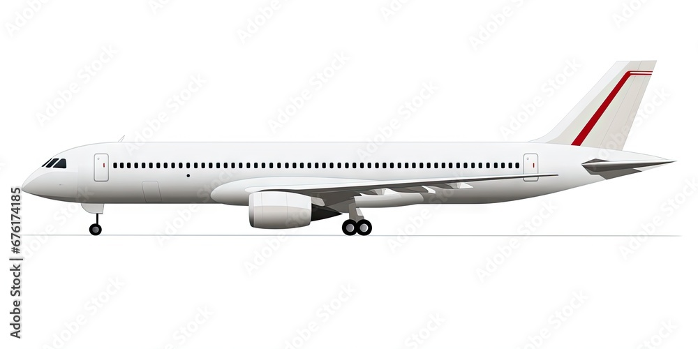 Modern aircraft travel in clear sky. Commercial plane in flight. Flying high. Isolated airplane on white background. Modern skyline. Aerodynamic elegance. Clear cut aircraft Modern aircraft travel in clear sky. Commercial plane in flight. Flying high. Isolated airplane on white background. Modern skyline. Aerodynamic elegance. Clear cut aircraft