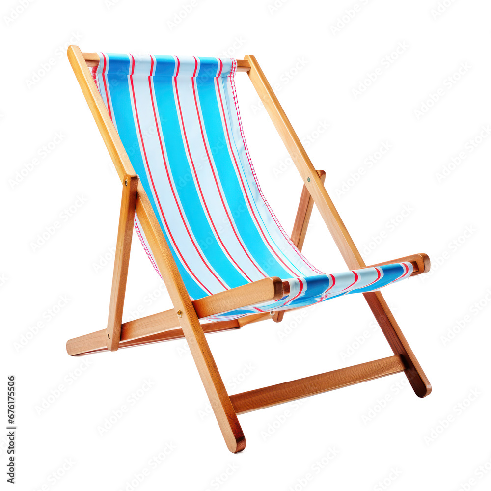 deckchair isolated on transparent background,transparency 