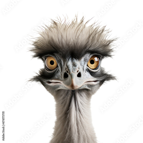 ostrich isolated on transparent background,transparency 