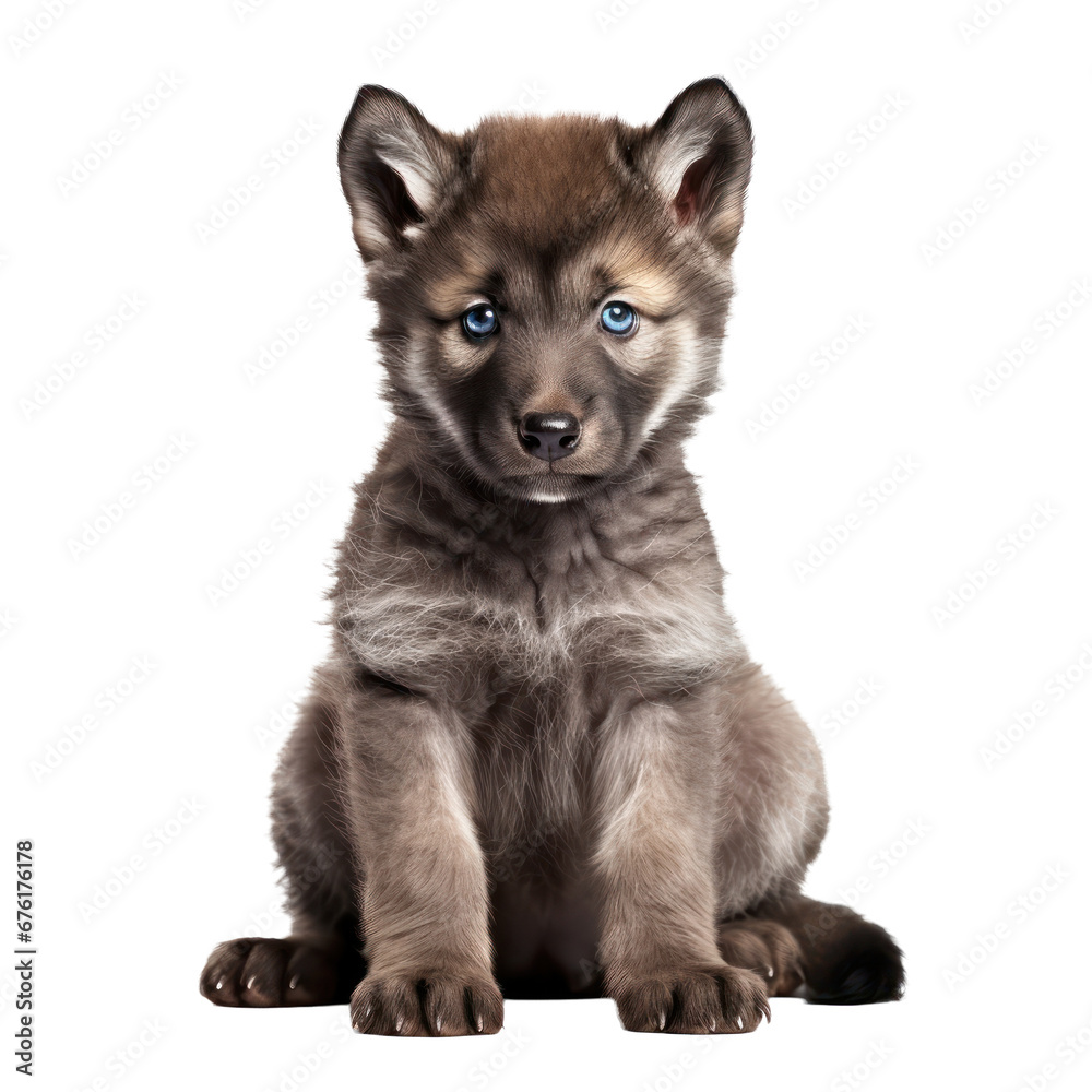 Puppy,Cute fluffy puppy isolated on transparent background,transparency 