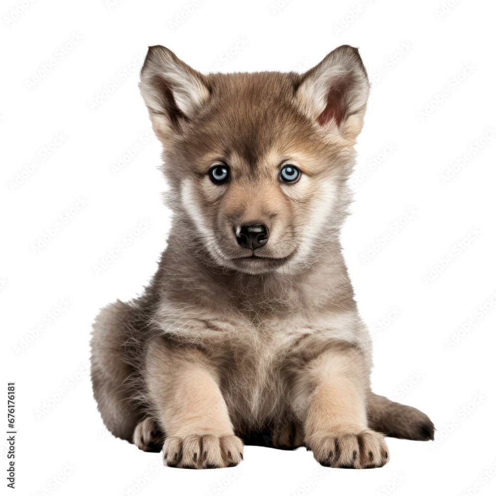 Puppy,Cute fluffy puppy isolated on transparent background,transparency 