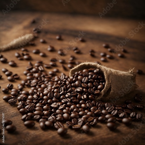 coffee beans close up. blurred background
