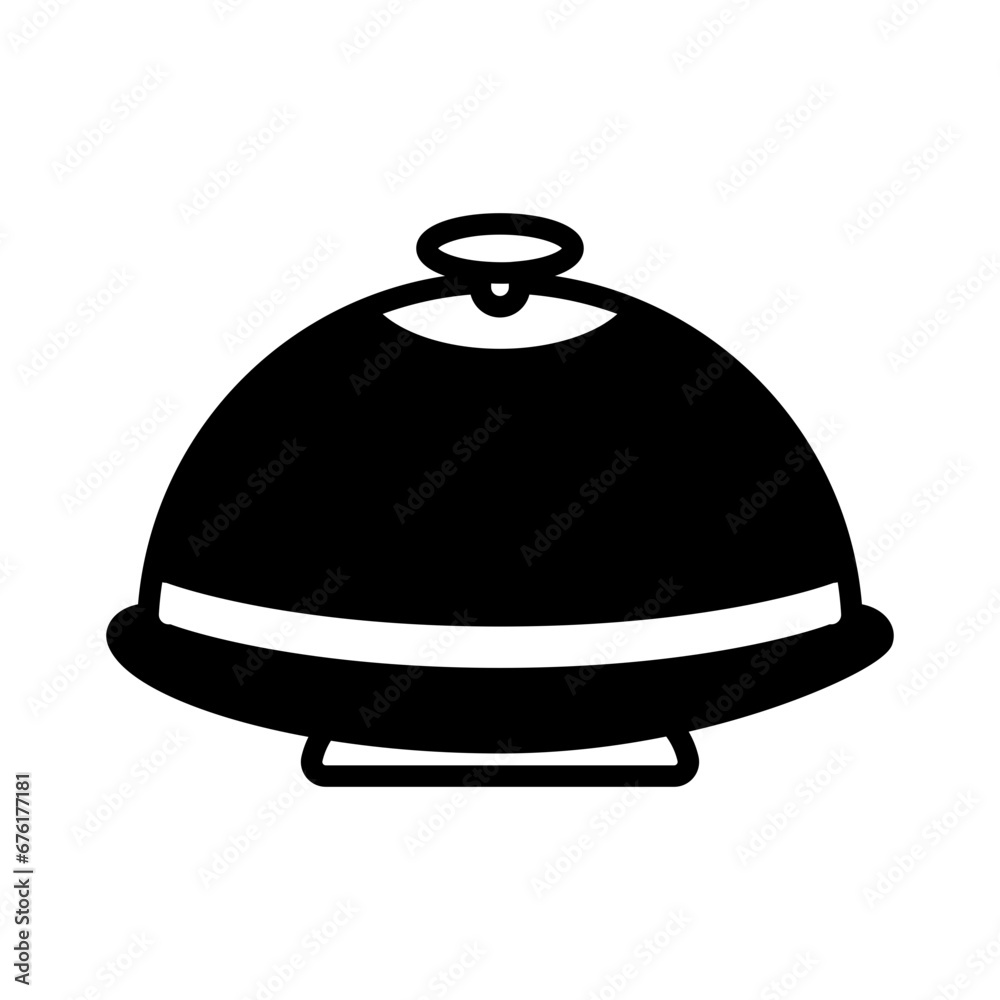 Food Tray Glyph Style in Design Icon Food Tray Glyph Style in Design Icon
