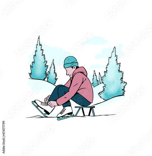 child on sled (ID: 676177799)
