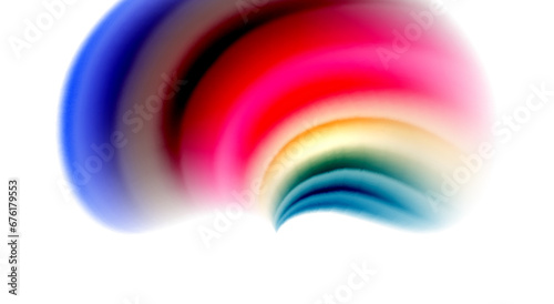 Color mixing liquid rainbow shape background