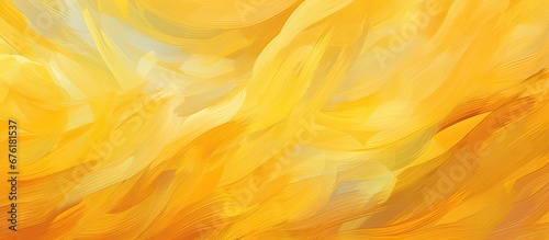 Fototapeta Naklejka Na Ścianę i Meble -  The modern abstract art illustration showcases a vibrant and colorful background with a bold yellow pattern adding a delightful texture to the design of the wallpaper and fabric