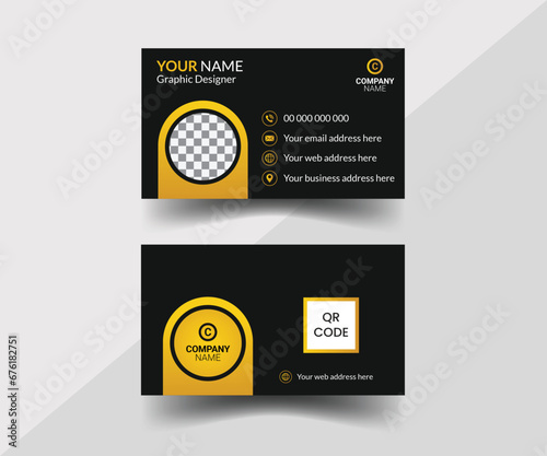 Modern Luxury Business Card Design Vector Template