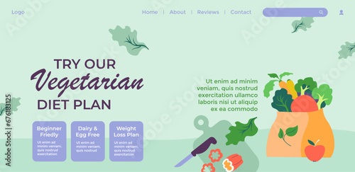 Try our vegetarian diet plan, proper nutrition