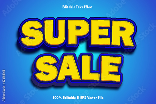 Super Sale Editable Text Effect 3d Emboss Gradient Style