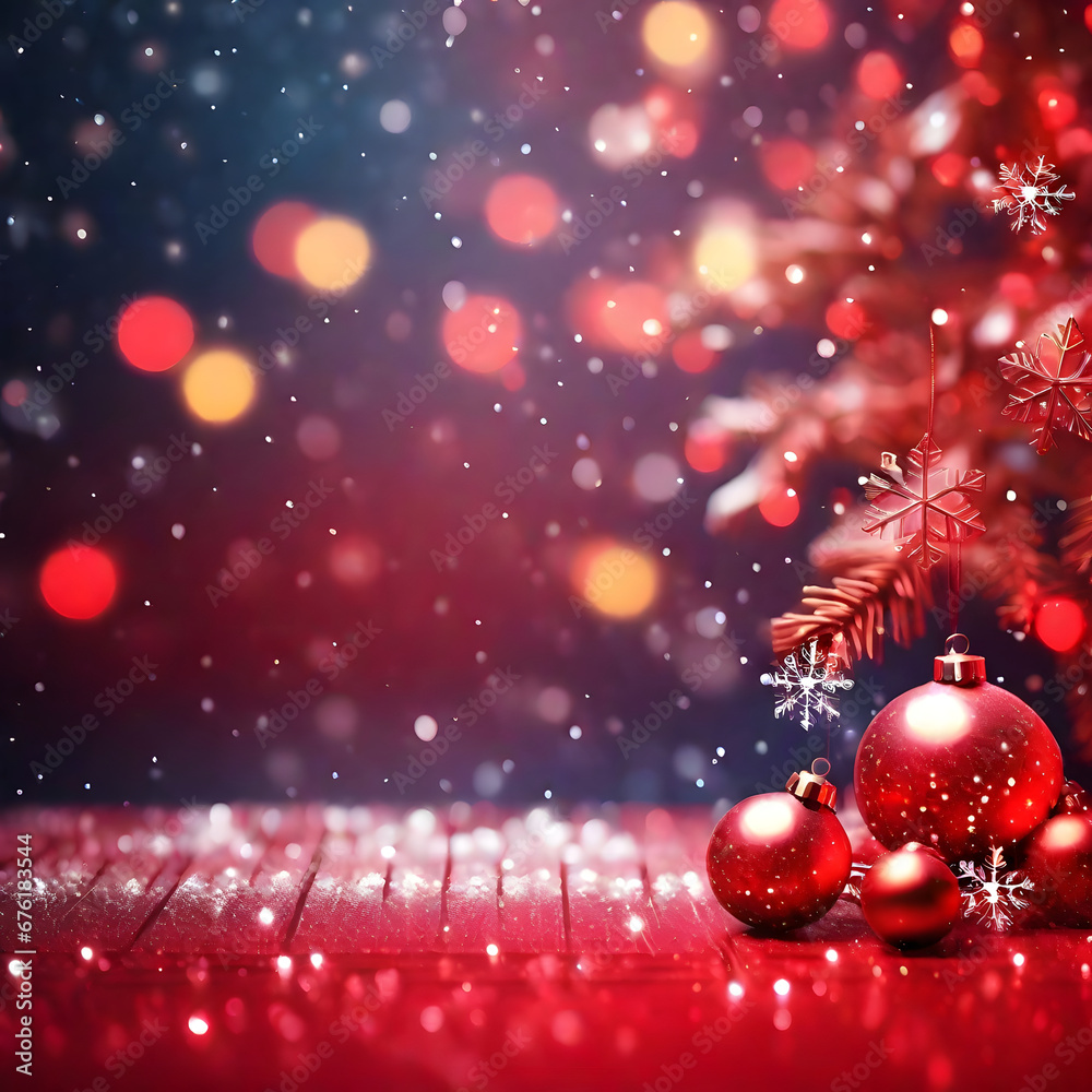christmas snowflake bokeh ai generated background christmas snowflake bokeh ai generated background