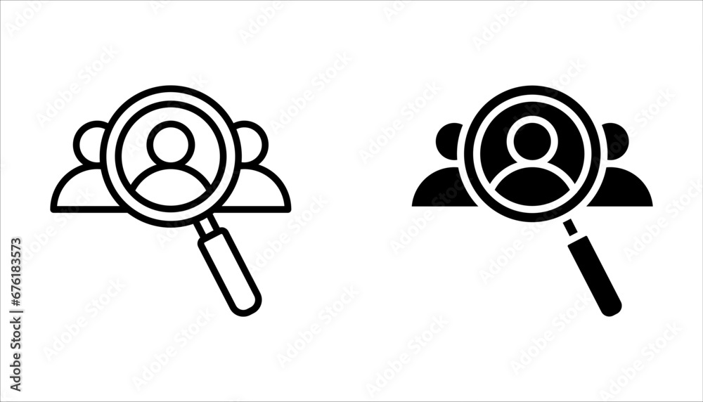 Search job vacancy icon set. symbol of finding a job to do business on white background Search job vacancy icon set. symbol of finding a job to do business on white background