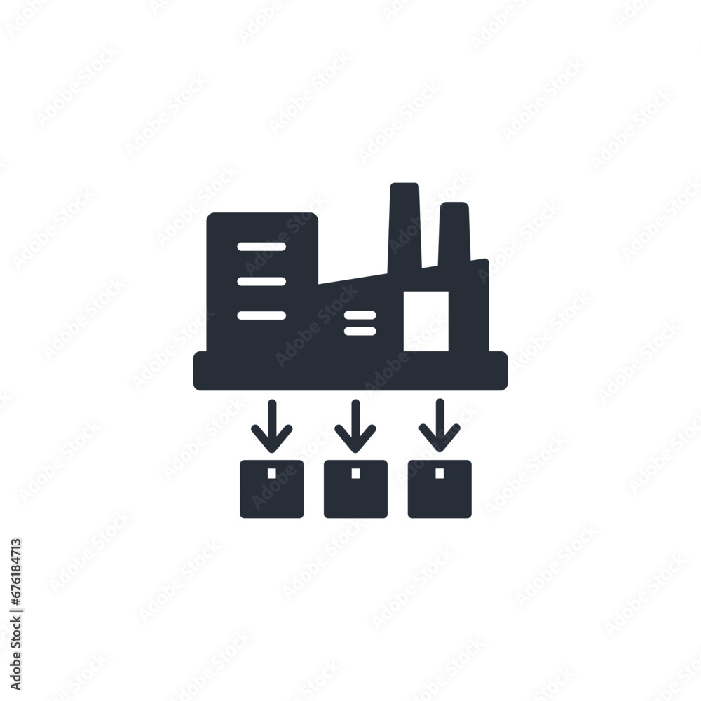 distribution icon. vector.Editable stroke.linear style sign for use web design,logo.Symbol illustration.