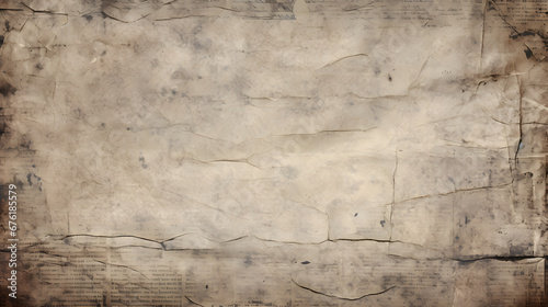 OLD NEWS PAPER BACKGROUND, SCRATCHED PAPER TEXTURE. generative AI.