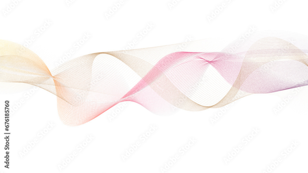 Design elements. Wave of many glittering lines. Abstract vertical glow wavy stripes on white background isolated. Creative line art. Vector illustration Design elements. Wave of many glittering lines. Abstract vertical glow wavy stripes on white background isolated. Creative line art. Vector illustration