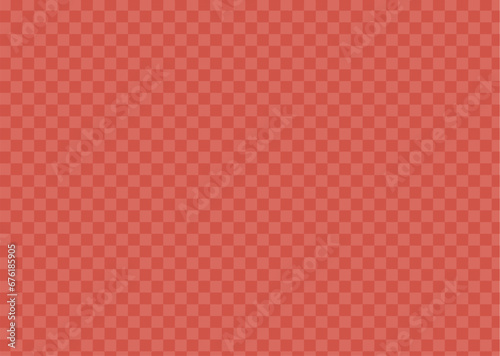 赤色の市松模様の背景素材
