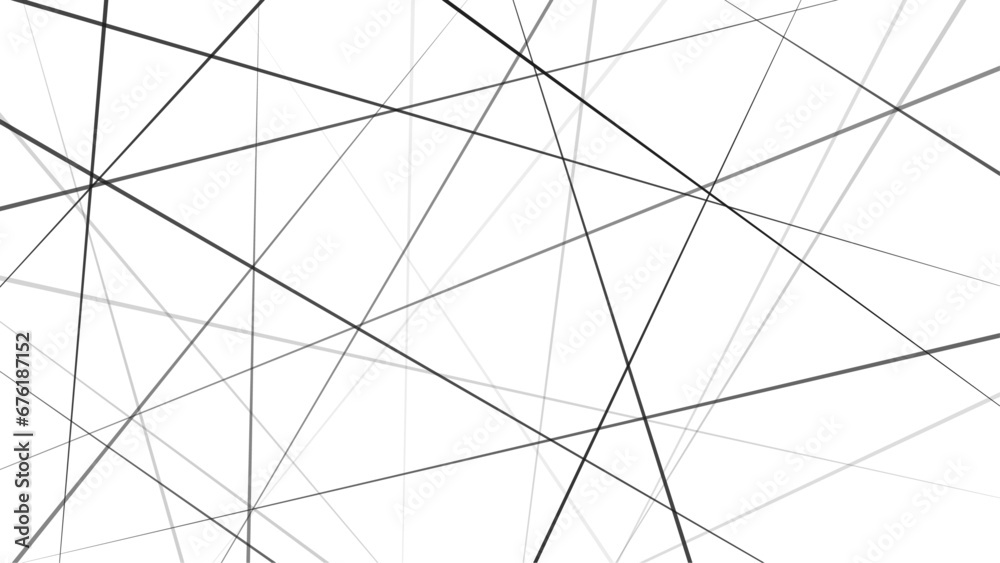 Abstract white background with black lines
