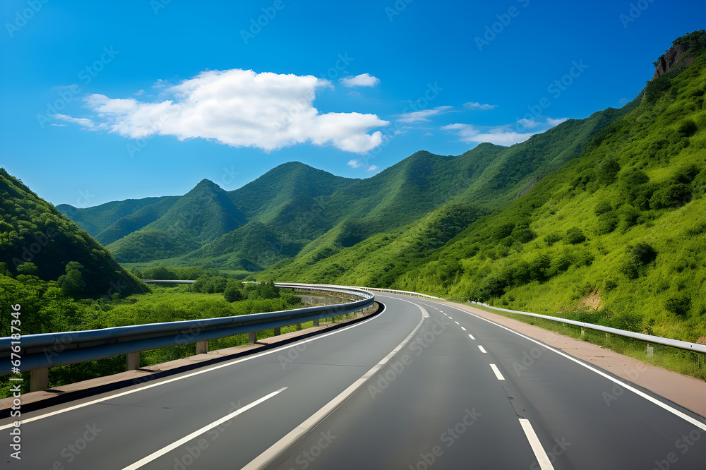 mountain road in the mountains