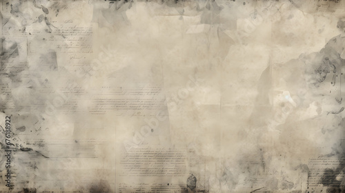 Old vintage grunge newspaper paper texture background texture marble. generative AI. © mhebub