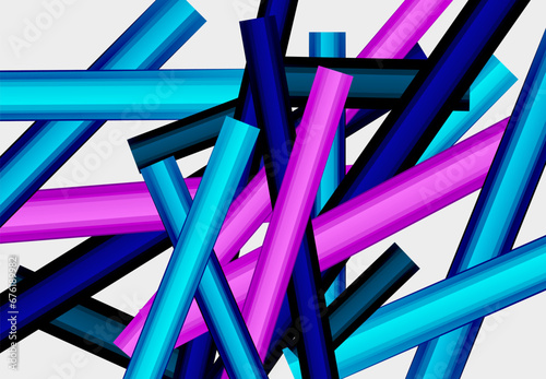 Abstract color straight lines vector background