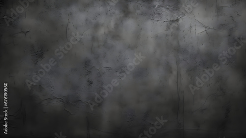 Old wall texture cement dark black gray background abstract grey color design are light with white gradient background background. generative AI.