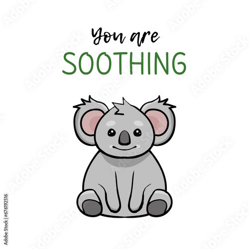 positive affirmation design for kids that contains cute animal