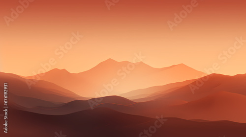 Minimalist earth tone gradient abstract wave abstract poster web page PPT background