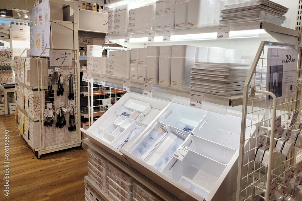 Penang, Malaysia 28 Sep 2023 Modern interior view of Nitori store