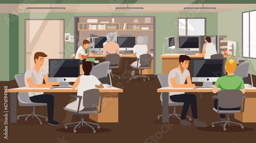 Concept vector illustration of business situation.