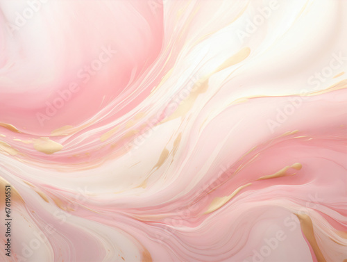 Abstract pink liquid ocean and swirls of marble calm and peaceful background