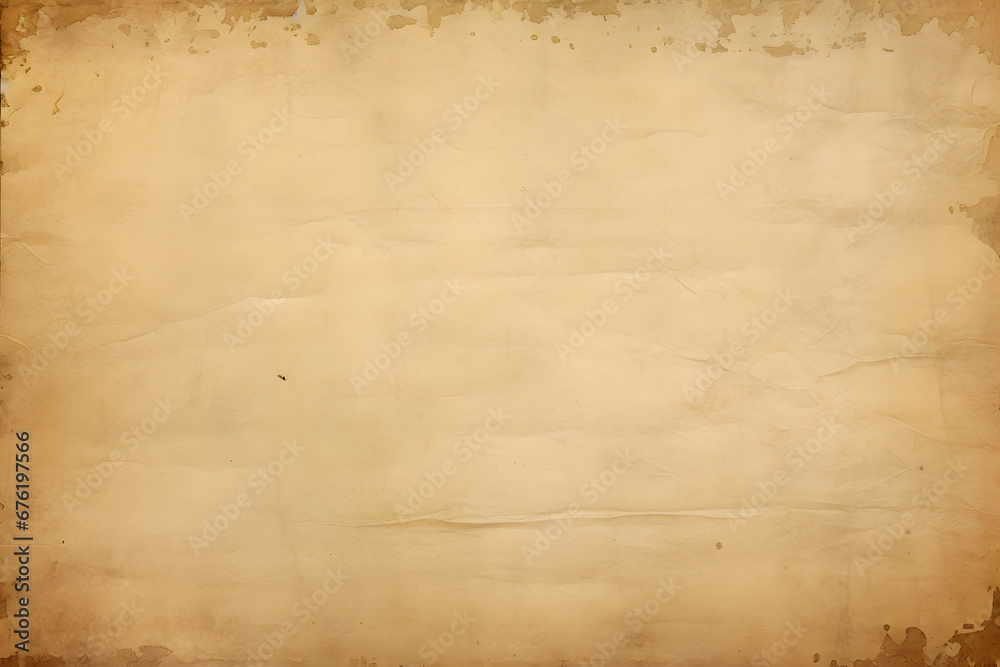 Vintage paper background isolated - (clipping path included. generative AI.