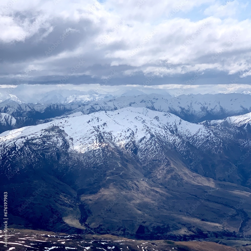 Snow Mountain near Queenstown, New Zealand