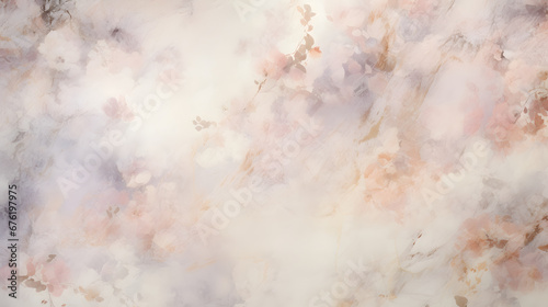 vintage wallpaper with flowers texture marble. generative AI.