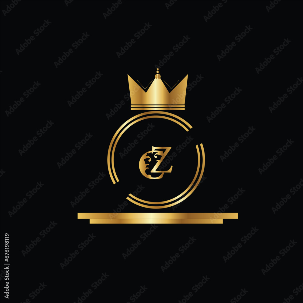 Creative Initial letter cz logo design with modern business vector template. Creative isolated cz monogram logo design
 - obrazy, fototapety, plakaty 