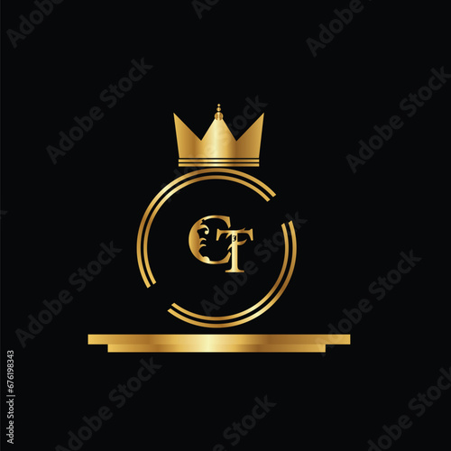 Creative Initial letter ct logo design with modern business vector template. Creative isolated ct monogram logo design
