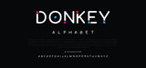 DONKEY Crypto colorful stylish small alphabet letter logo design.