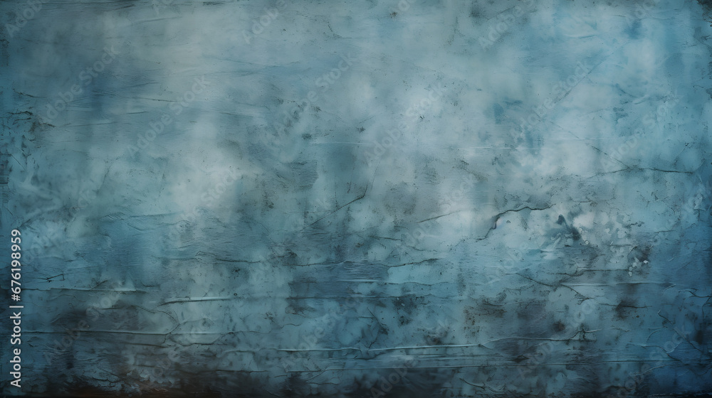 Worn out blue grunge background texture. generative AI.